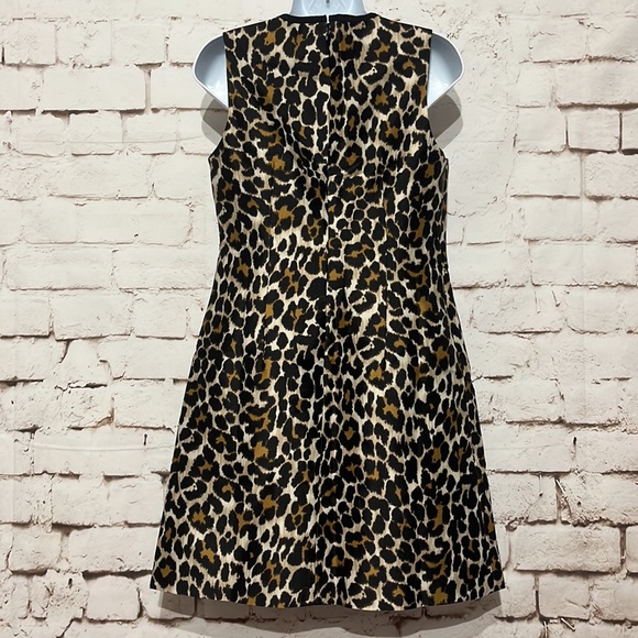 🆕J. Crew Leopard Shift Dress, Size 2 - Picture 7 of 10
